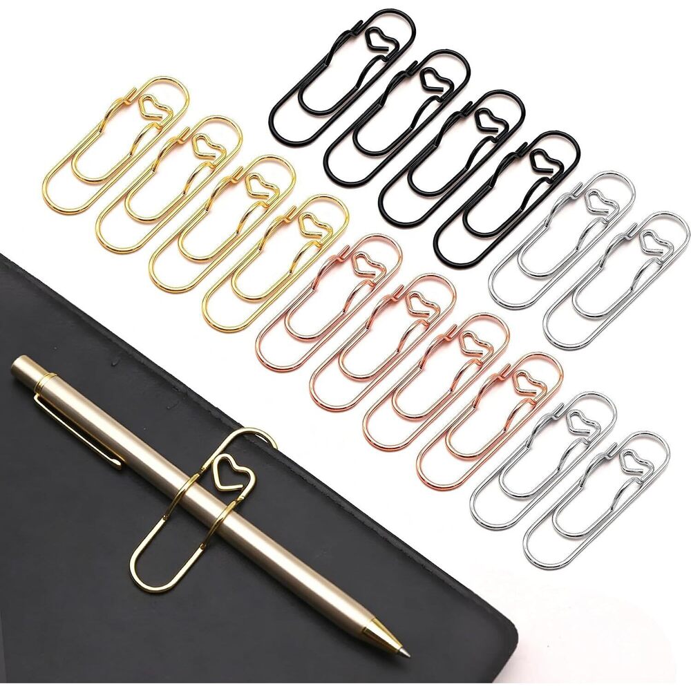 16 Pack Metal Pen Holder Clips, Stainless Steel Pen Loop Holders for